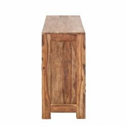 Wolf-Möbel Sideboard Yoga II - Sheesham massiv - Natur -Wohnzimmermöbel boutique en ligne yoga kommode sheesham holz geoelt 6 schubladen 1240609